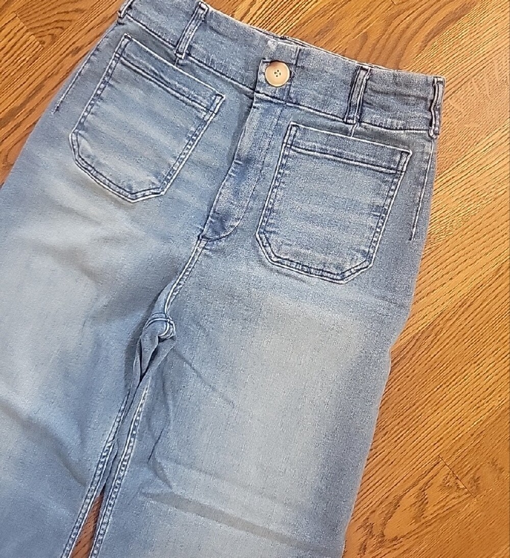 Maeve COLETTE Light Wash Wide Leg Denim Jeans, size 30 - Picture 2 of 8
